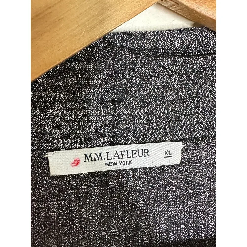 MM LAFLEUR The Graham Kimono Cardigan Textured Knit Marled Gray Sz XL $195 {X54}
